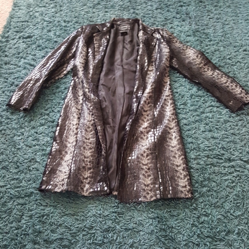 Snake skin print jacket