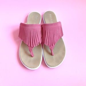 Emu Australia fringe pink sandals