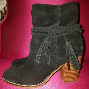 Genuine Leather/Suede Boho-Style Boots