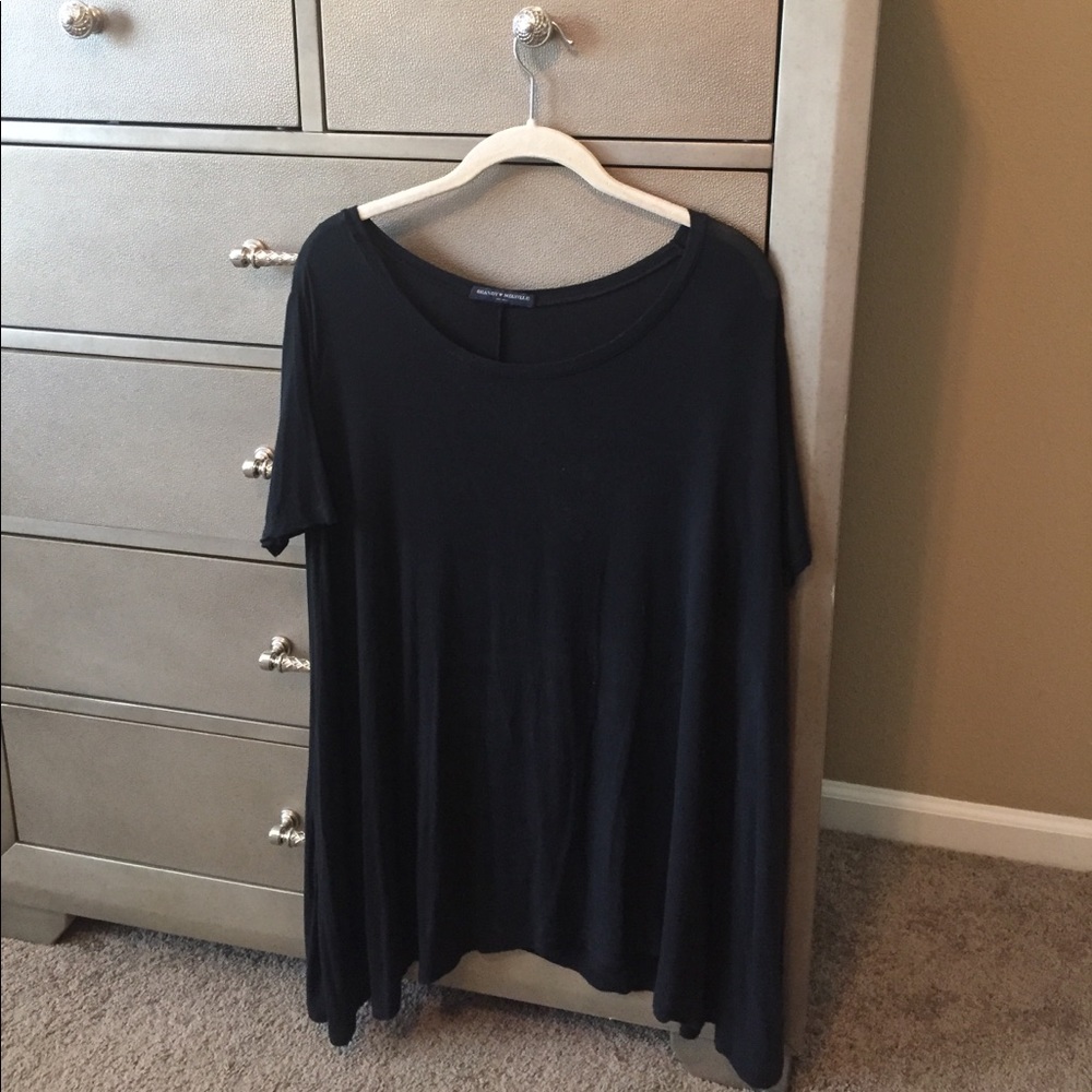 Off-Shoulder black mini dress