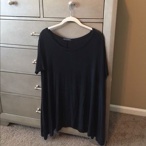 Off-Shoulder black mini dress