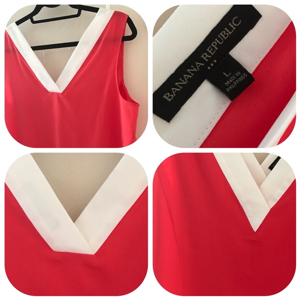 Banana Republic sleeveless blouse.