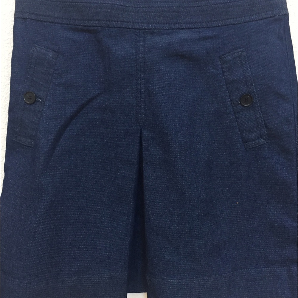 💰💰Ann Taylor LOFT Mini Chambray Skirt Sz 2 - Picture 7 of 8