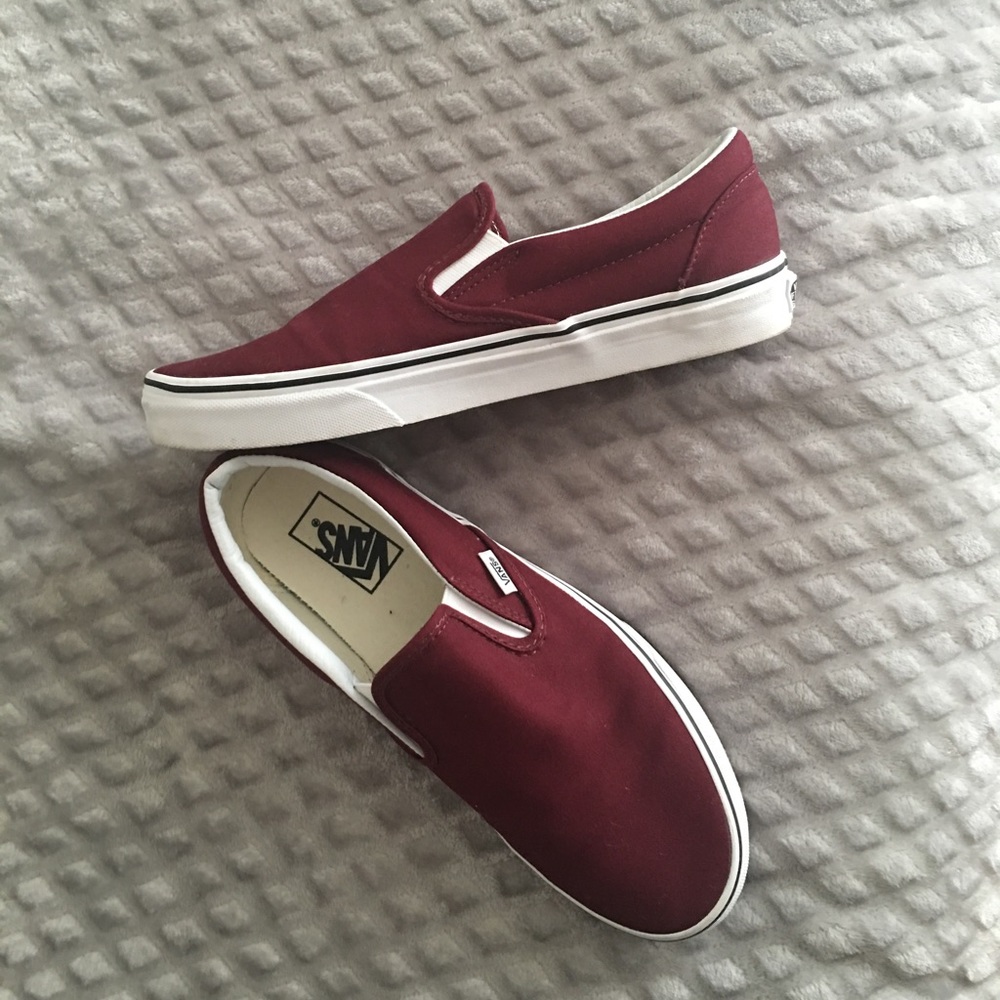 Burgundy Vans