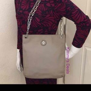 Tory burch Whipstitch Swing pack Gary Pebbled