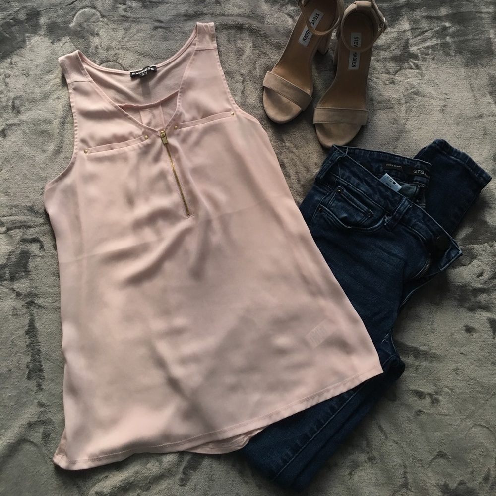 Zip front tank