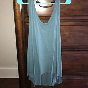 Free People Blue/Green Tank Top