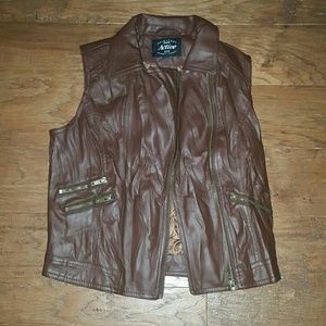 Leather vest