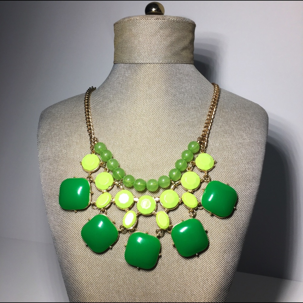 Green Statement Necklace