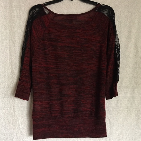 💘SOLD💘 | BCX | Heathered Lace Top - Picture 2 of 4