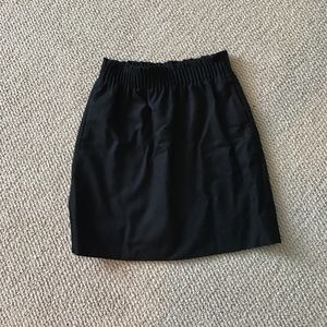 Black J. Crew elastic waist skirt