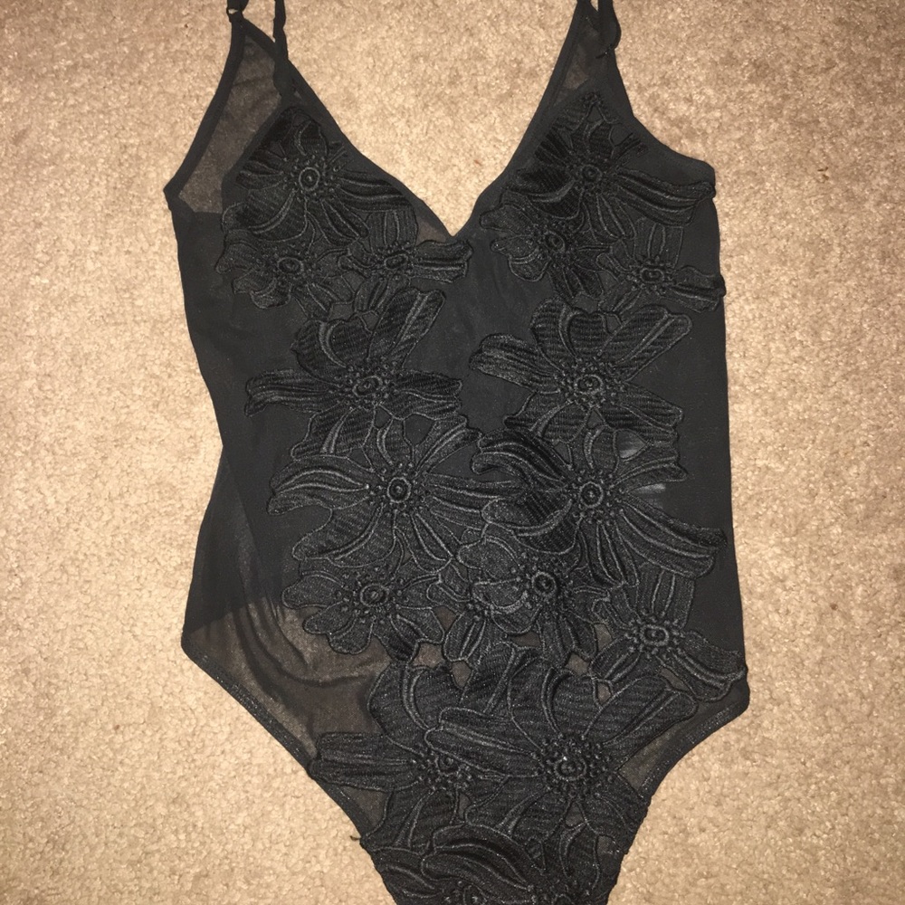 Mesh Floral Bodysuit