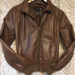 Bomber/Pleather Jacket