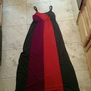 Color block maxi