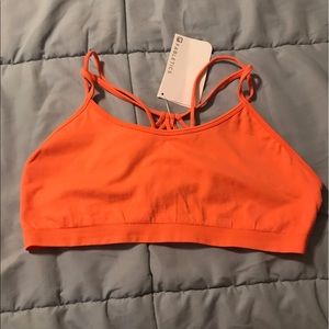 Fabletics Dash II Bra Large in Fiery Orange NWT