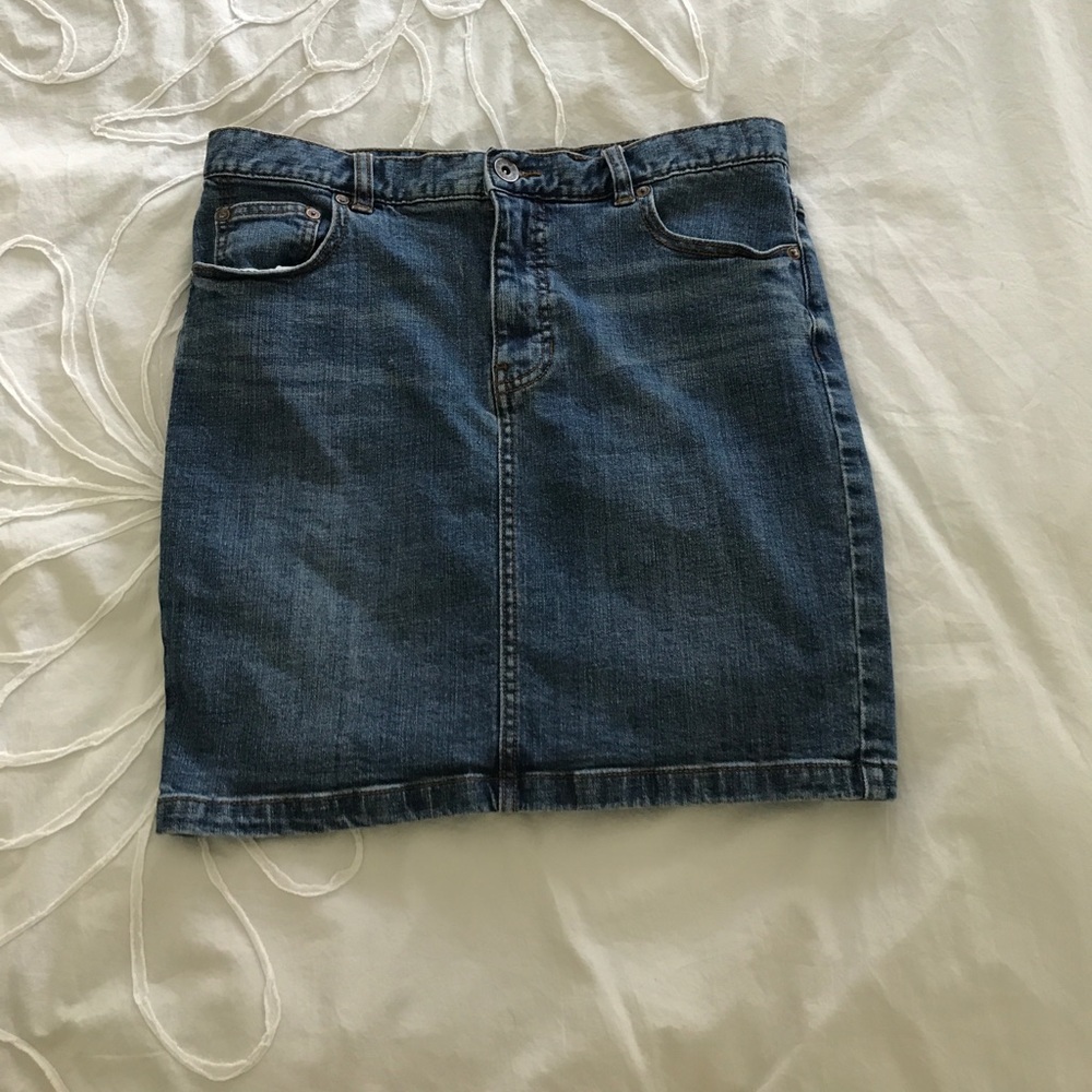 Free People denim skirt