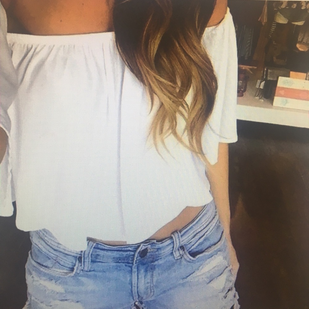 NWOT off shoulder white blouse - nordstroms