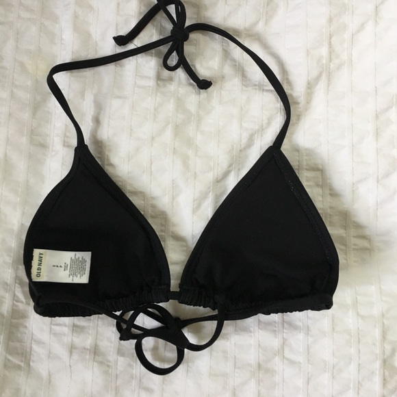 Black triangle bikini top - Picture 2 of 3