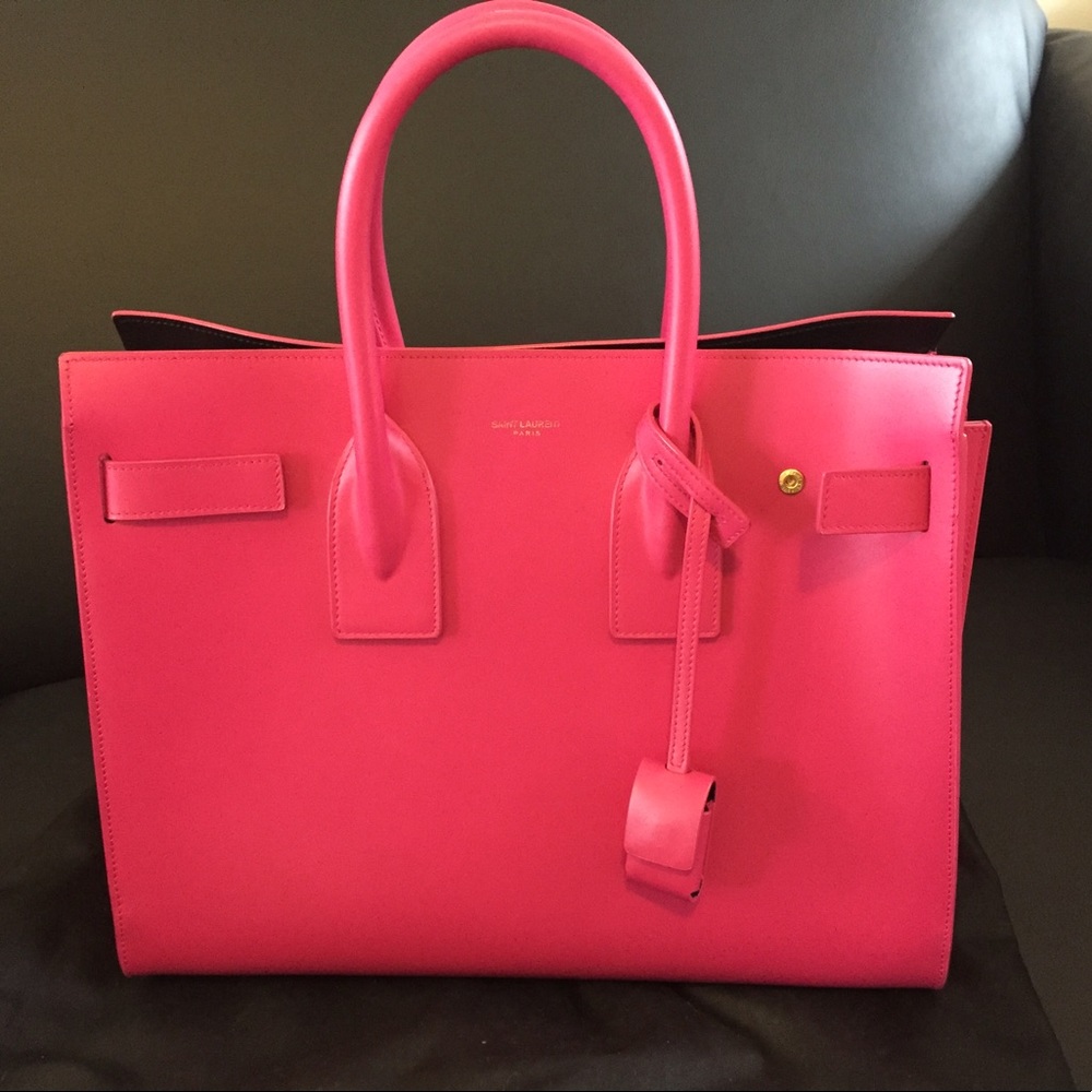 Saint Laurent Sac De Jour Size Small Fuscia