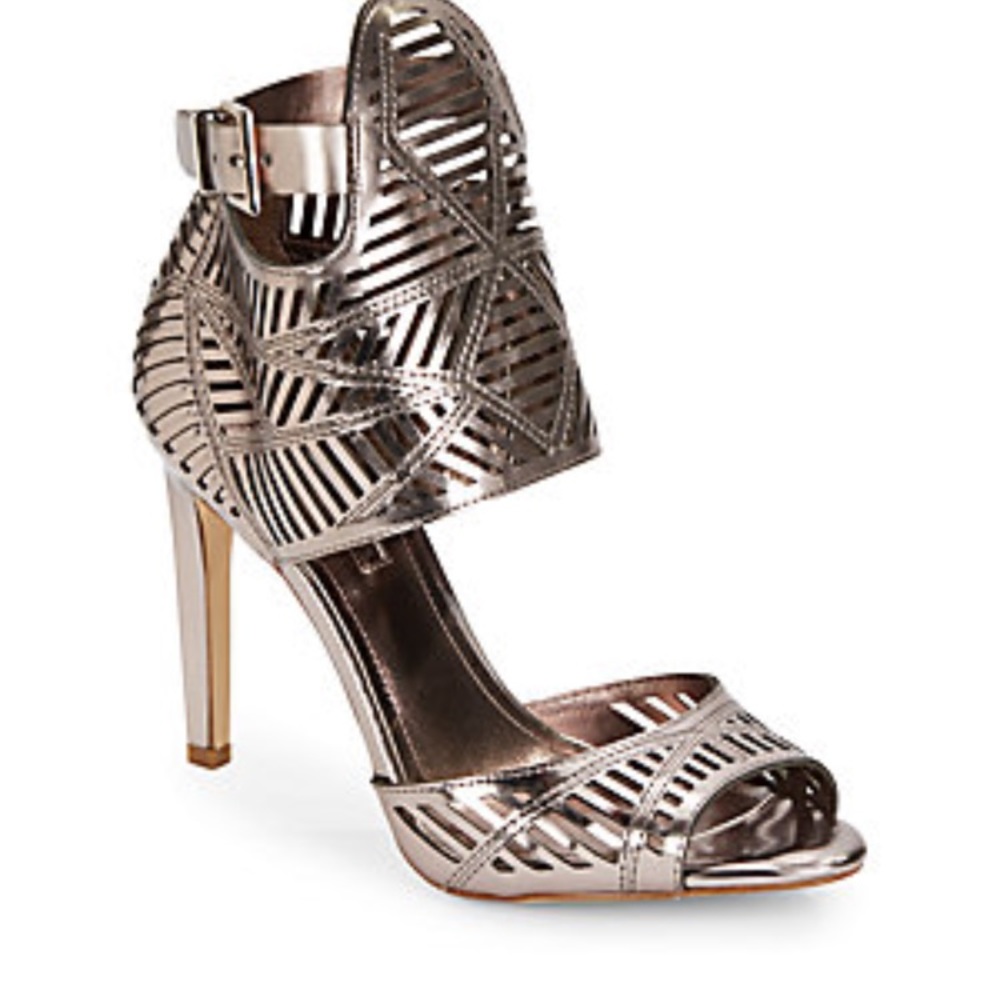 Catalina Cut Out Metallic Sandal