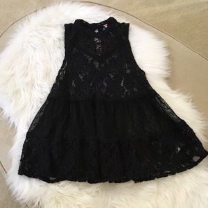 Free People Lace Peplum Top