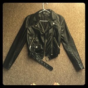 Perfect small vegan leather jacket