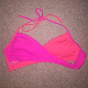 Pink bikini top