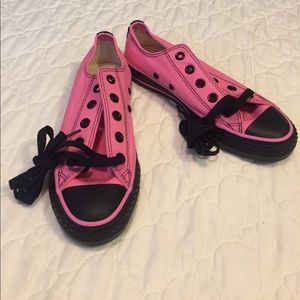 Pink and Black Converse All Stars