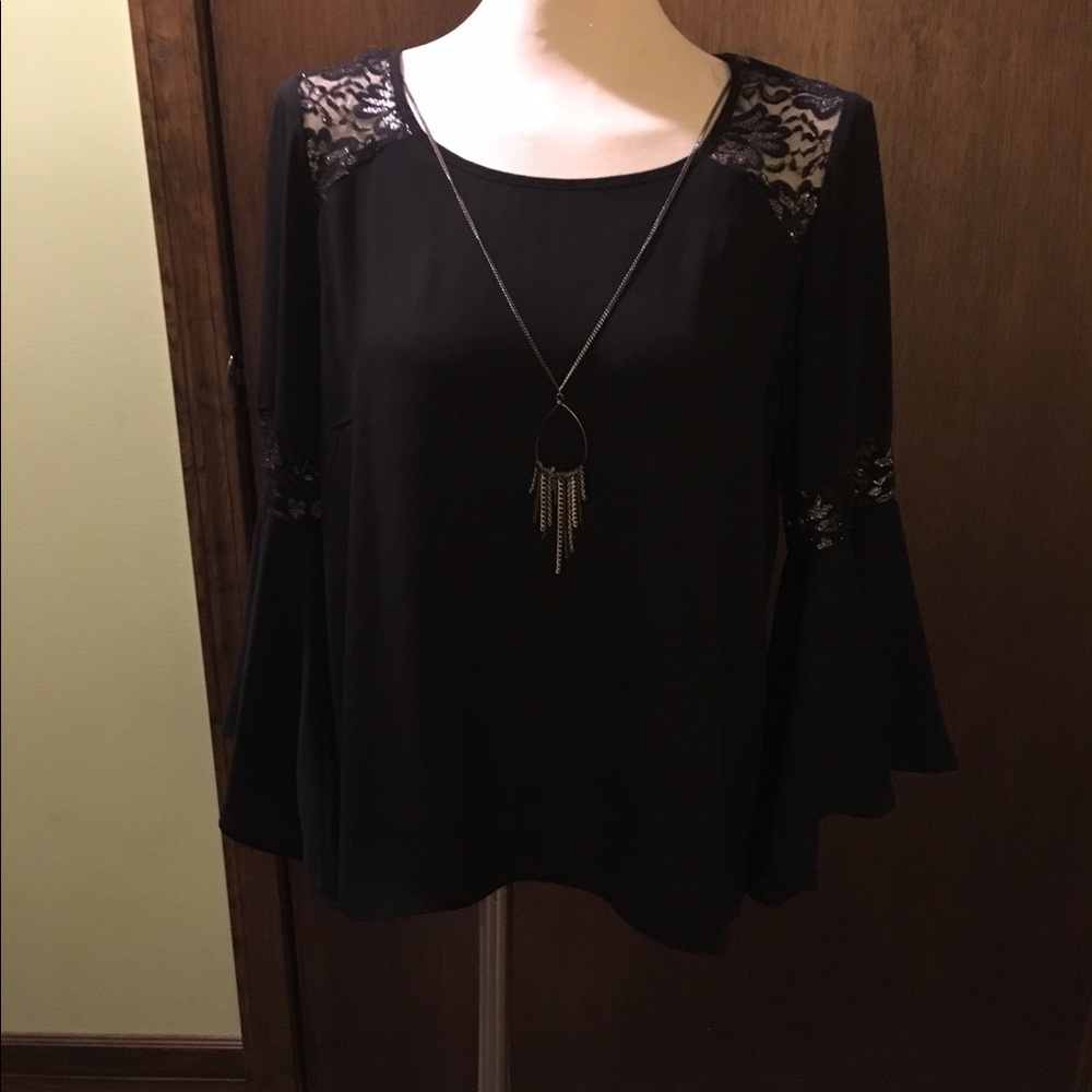 Beautiful black lace blouse