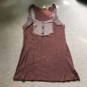 Free People Decorated Tank Top