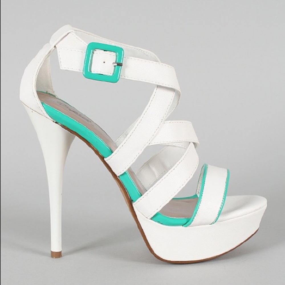 Qupid strappy open-toe heel