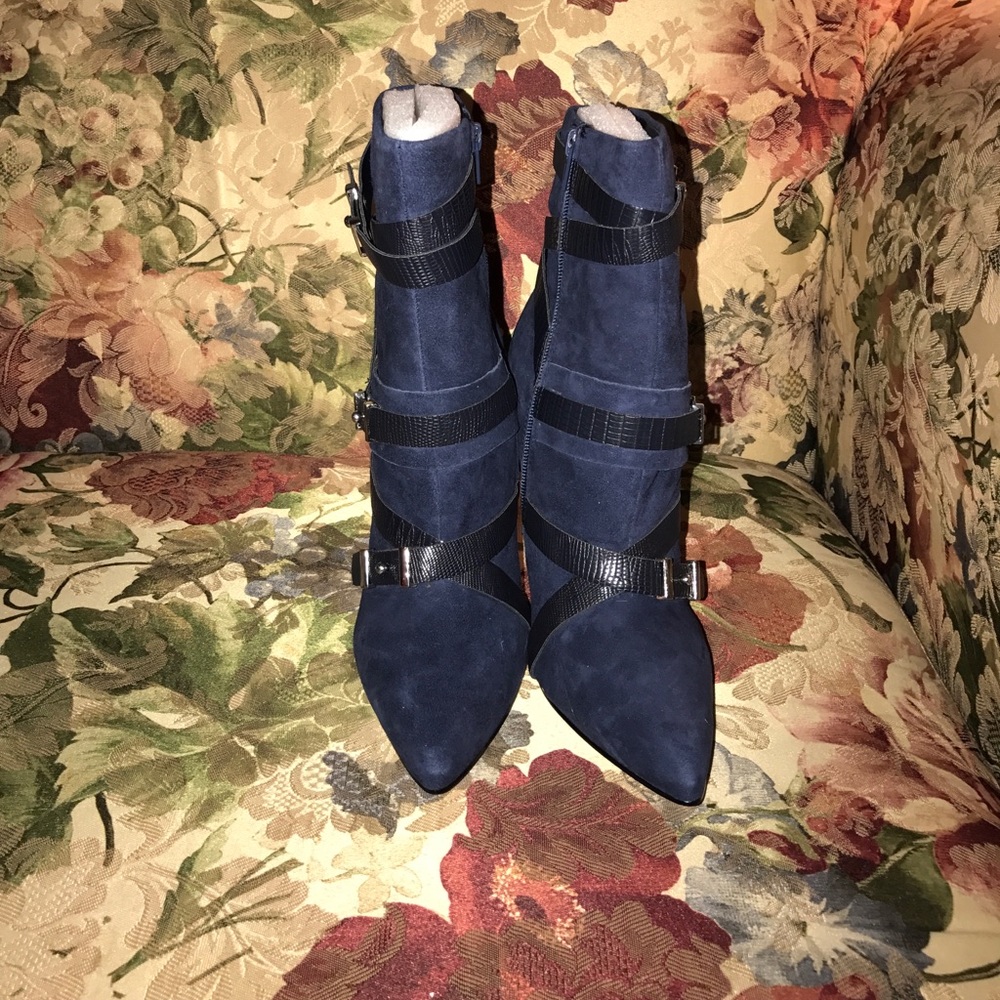 Guess Blue Suede Parley Bootie 9M NEW