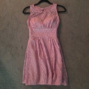 Last Chance! Beautiful pink lace dress