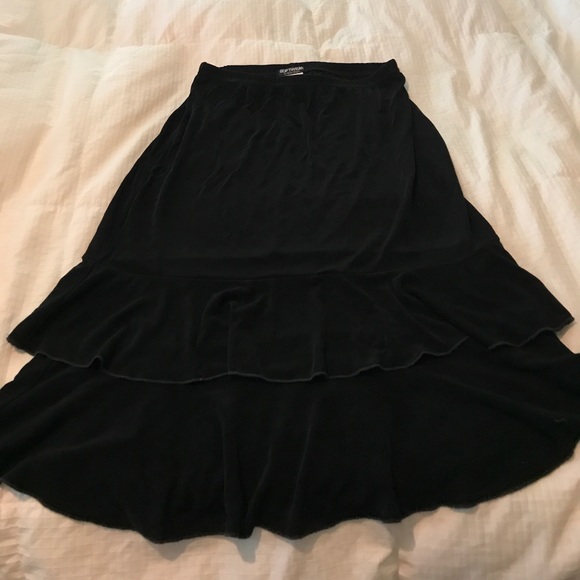 Ruffled Black skirt by Softwear - Picture 1 of 4