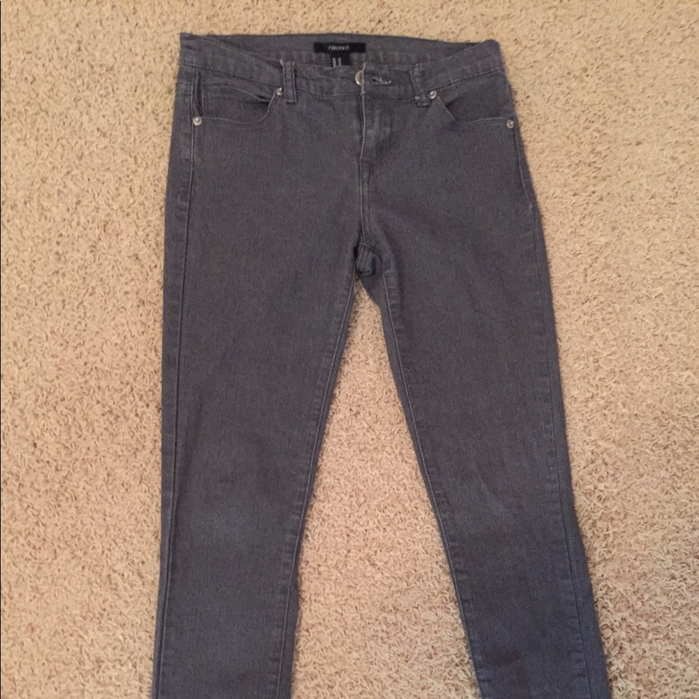 Gray jeans