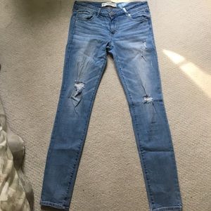 Abercrombie Destroyed Super Skinny Jeans