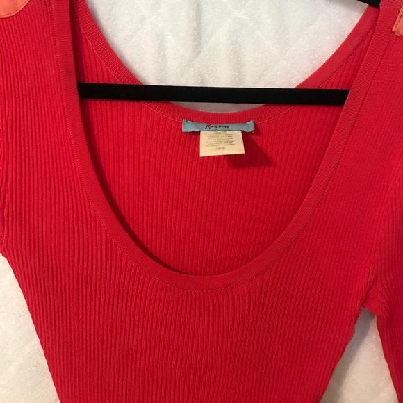 Marciano XS coral button up side dress - Picture 3 of 5