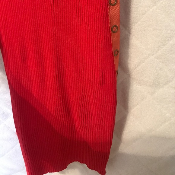 Marciano XS coral button up side dress - Picture 4 of 5