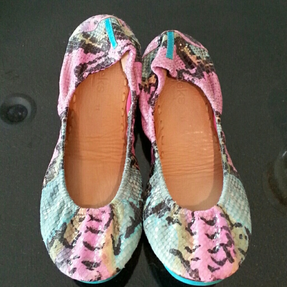 Tieks  electric snake ballet flats sz 11 worn once