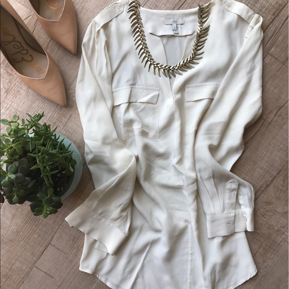 🌵HP🌵 Joie Marlo Silk Double Pocket Top