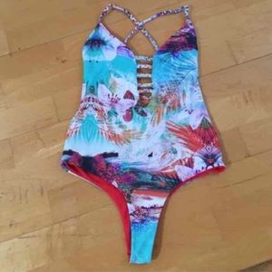 San Lorenzo reversible one piece swimsuit