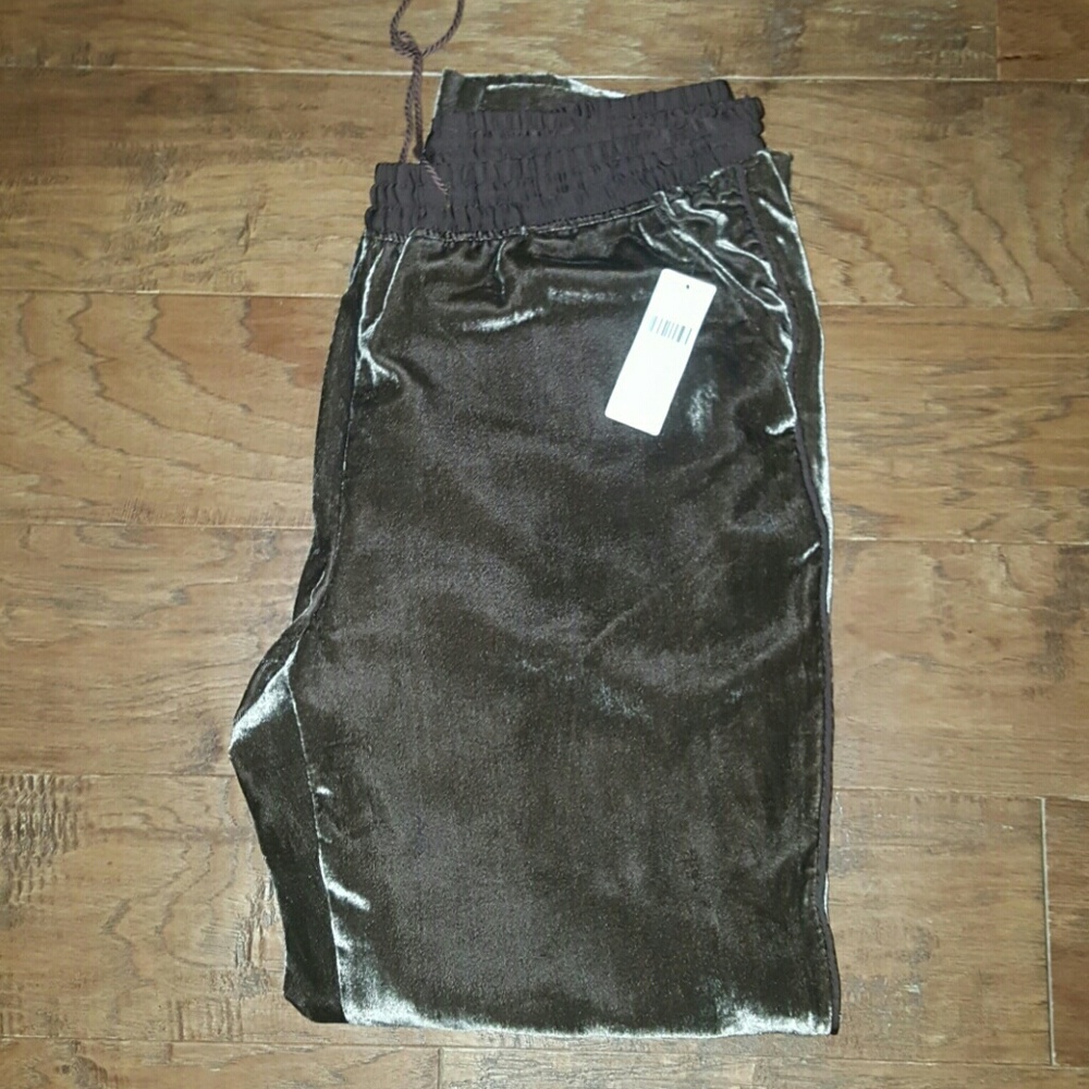 Anthropologie brown velvet pants