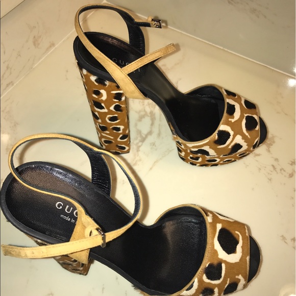 Gucci platform wedge sandals - Picture 2 of 5