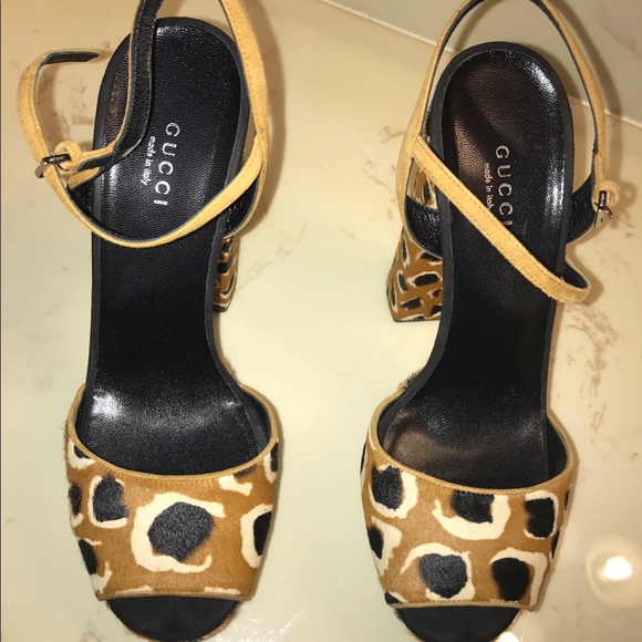 Gucci platform wedge sandals - Picture 4 of 5