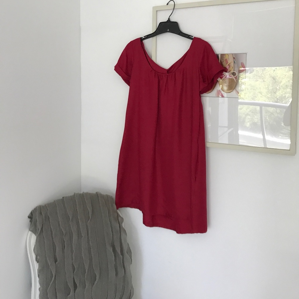 A line silk mini dress / tunic from Anthropologie