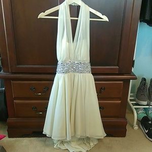 City Studio Beaded Halter Dress