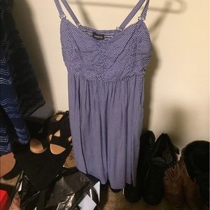 Blue polka dot dress size 0