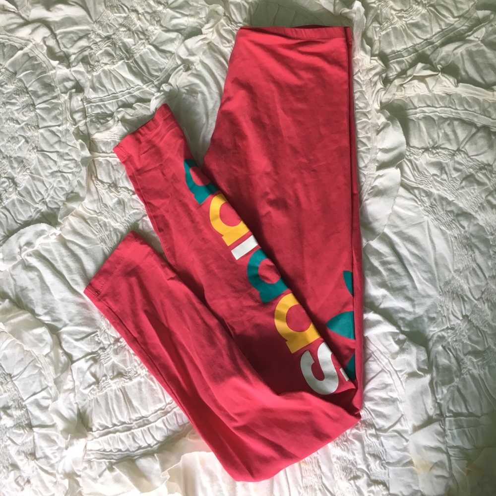 Women's Adidas Pink Leggings Size S