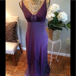 NWT Plum Halter Gown