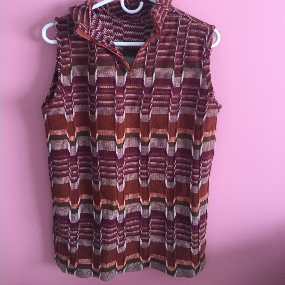 Vintage knit wool sweater vest